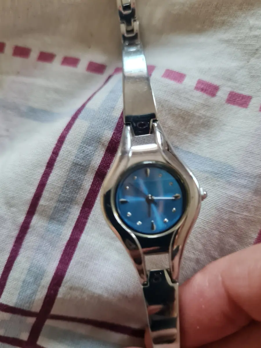 Marks & Spencer stainless steel with blue front womens watch