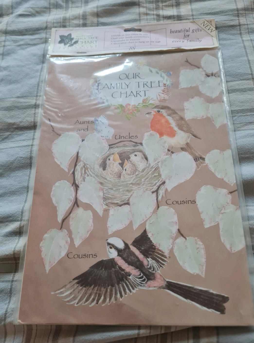Ann wild design our family bird tree wall chart