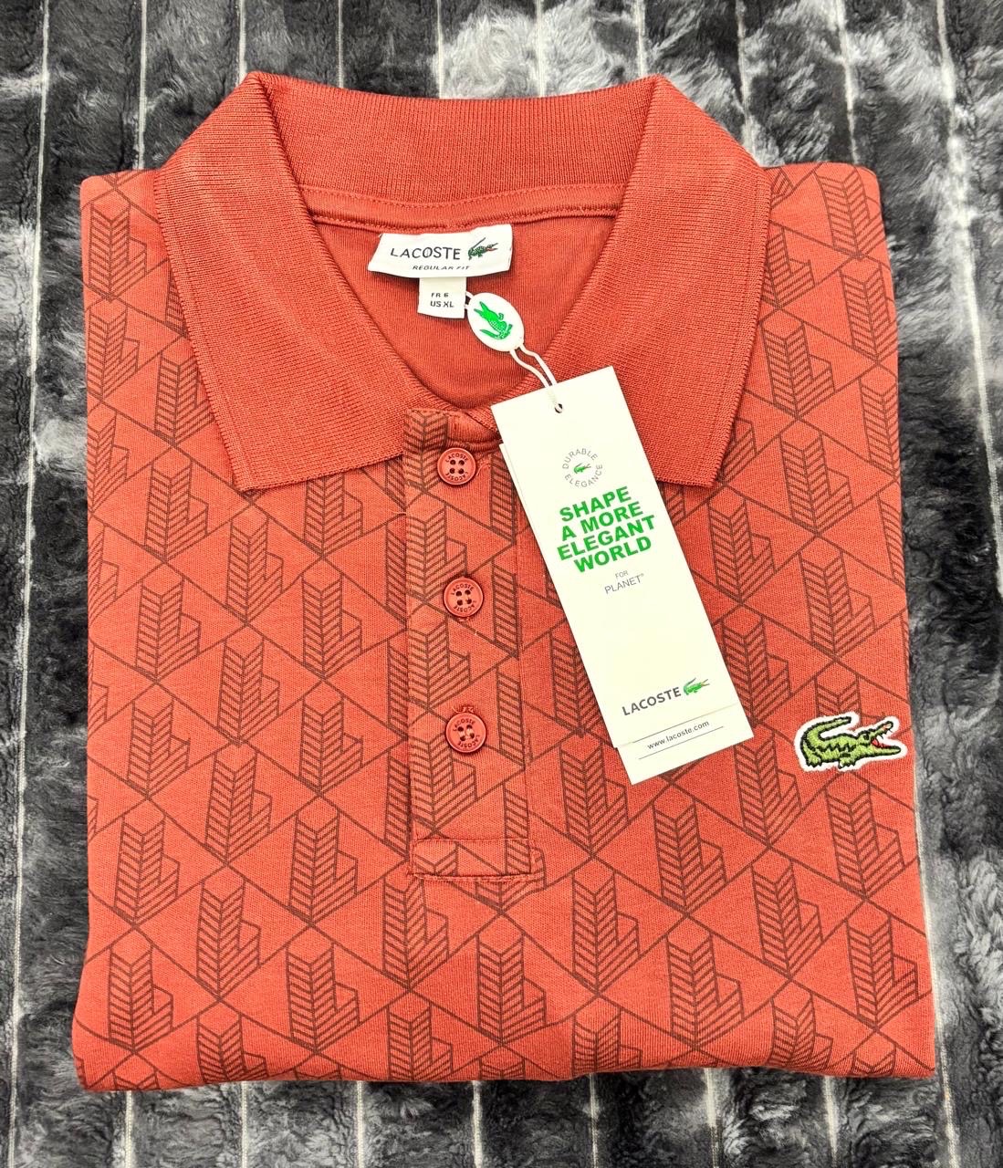 Lacoste Rust Polo shirt NWT