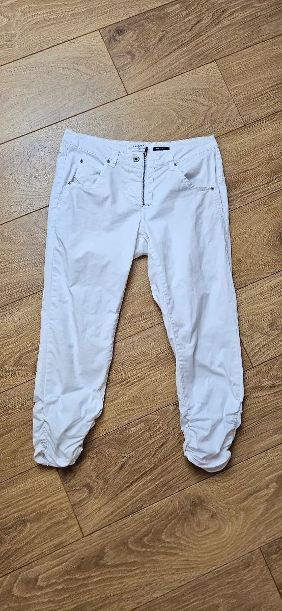 Sandwich White Cropped Summer Trousers Size 10