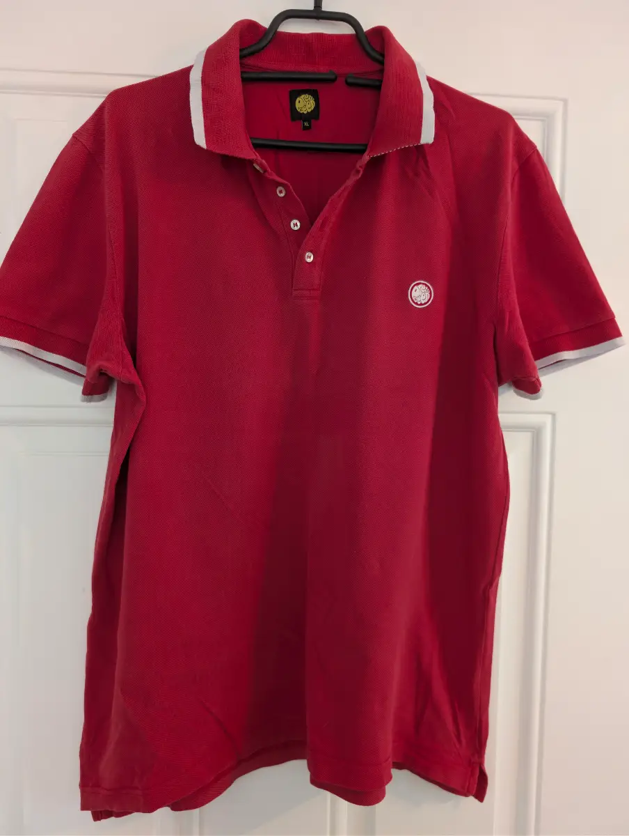 Men's Prety Green polo shirt.