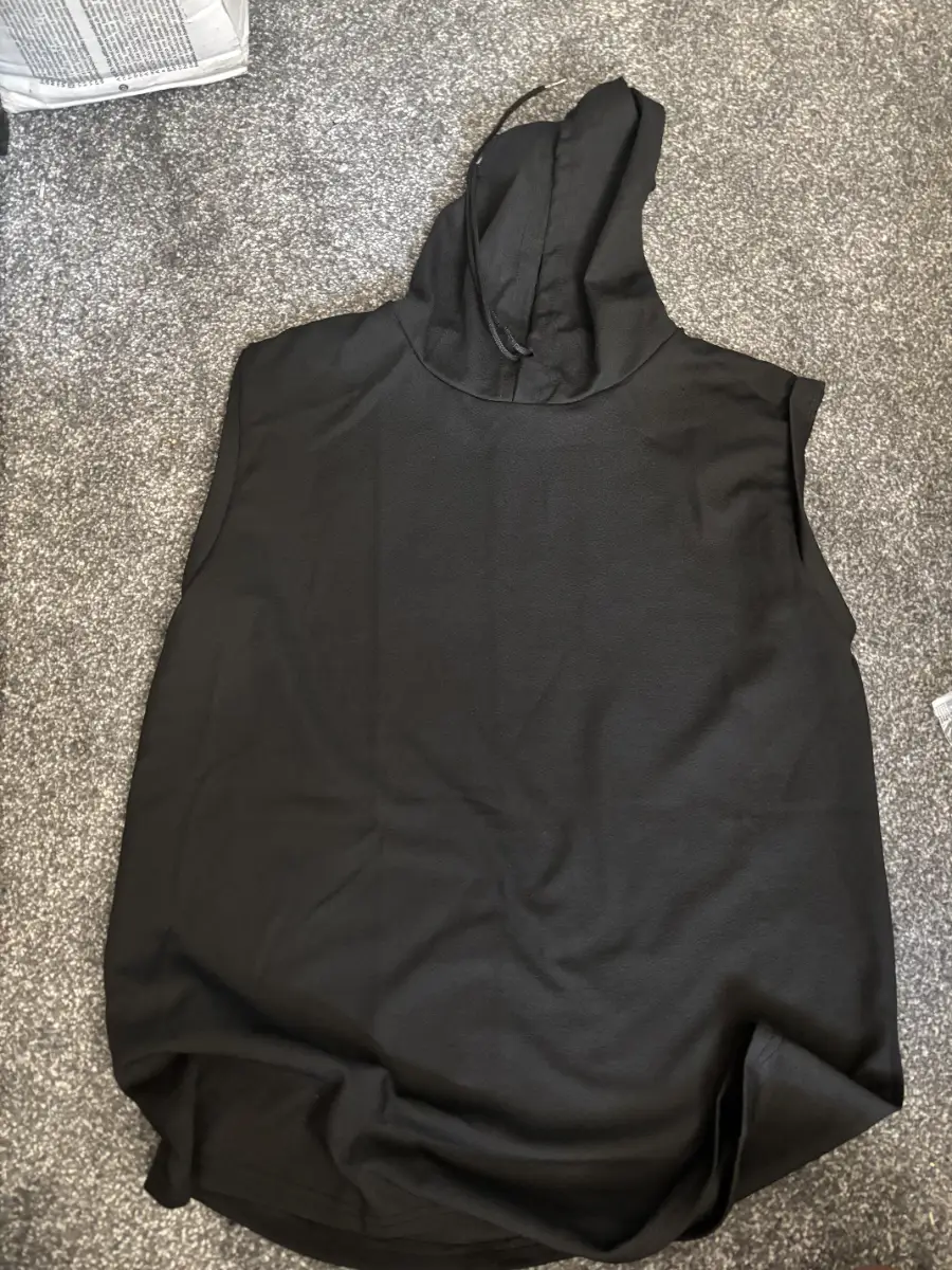 Summer Sleeveless Hoodie Black