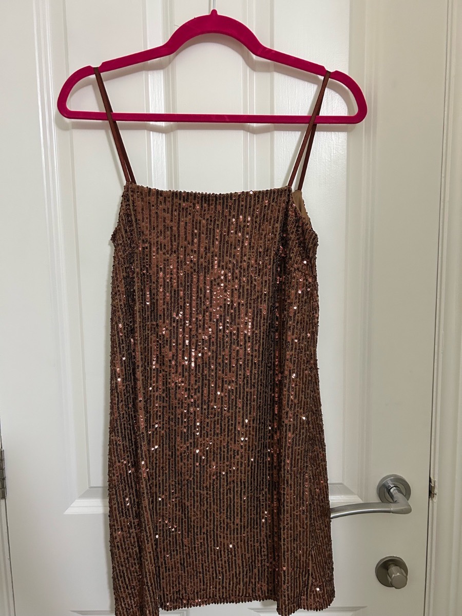 Stradivarius brown mini dress size S