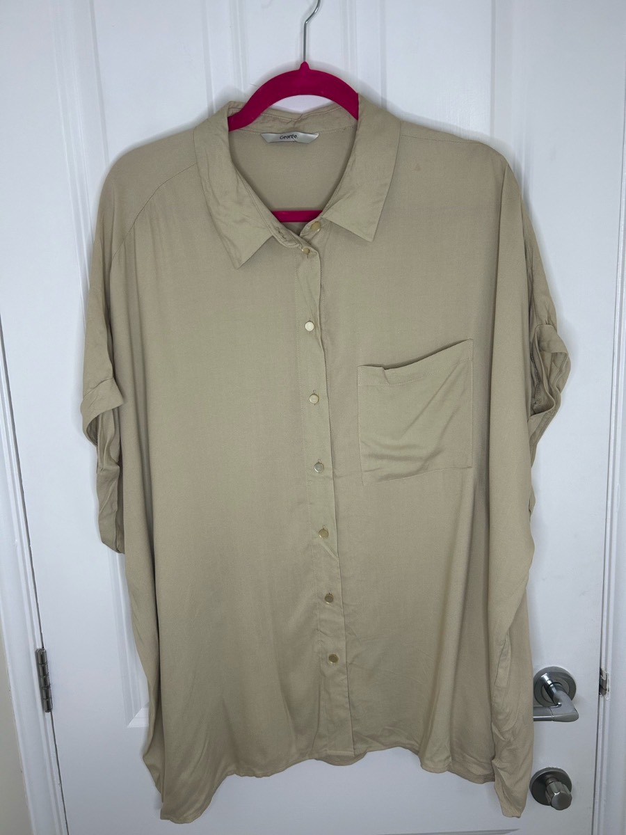 George beige shirt size 20