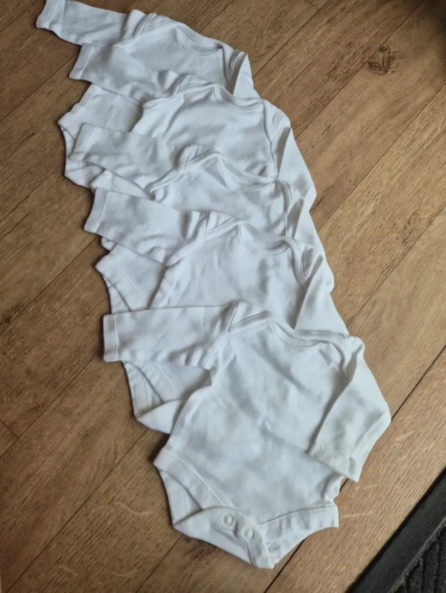 Baby 5X neutral long-sleeved bodysuit up to 3.4kg