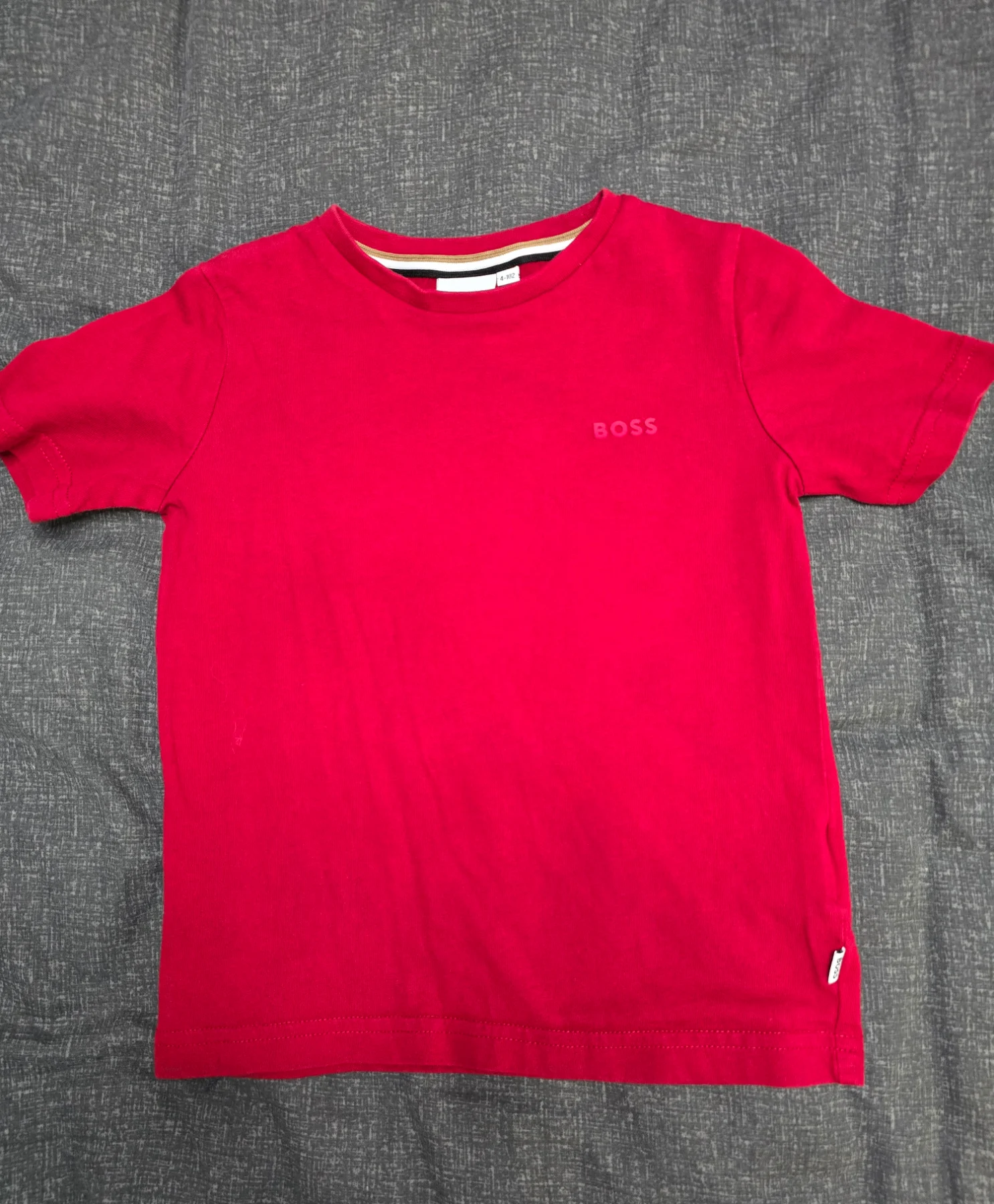 Red slim fit boss polo shirt