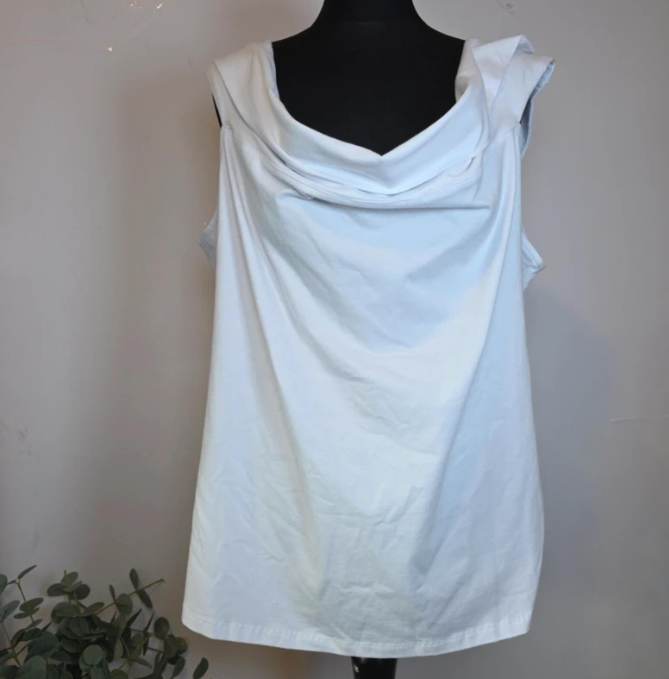 Joe Browns White Bardot Cowl Neck Stretch Top BNWT UK 24