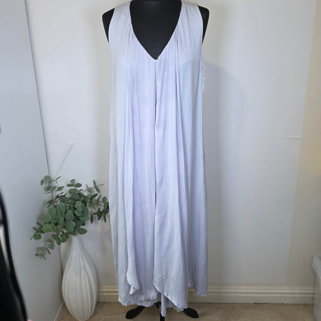 Gordon Smith Dove Grey Swing Midi Dress