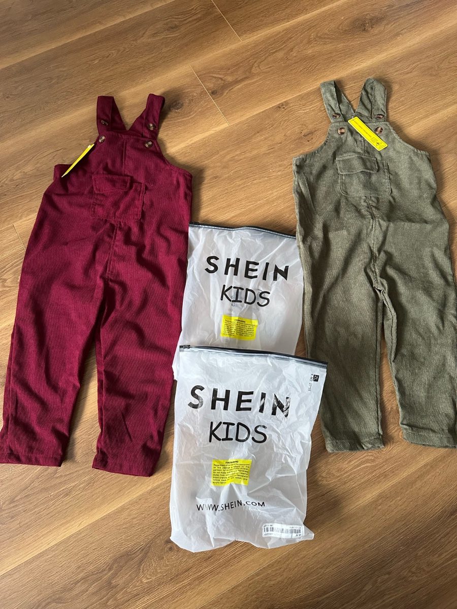 Shein kids romper dungarees 2x sets