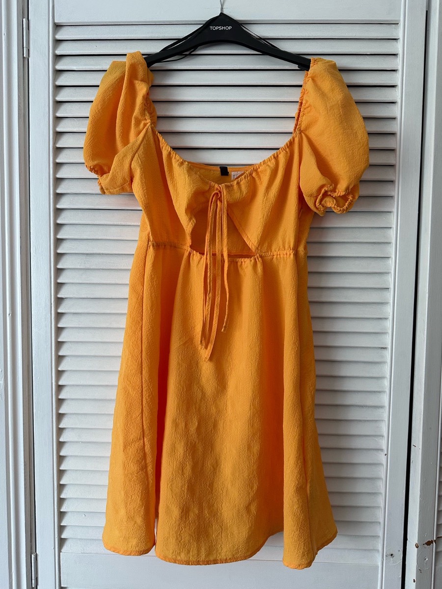 H&M orange summer dress