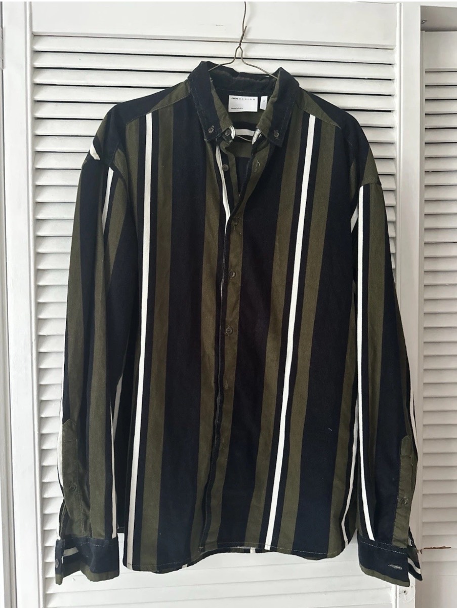 Men’s retro asos striped shirt