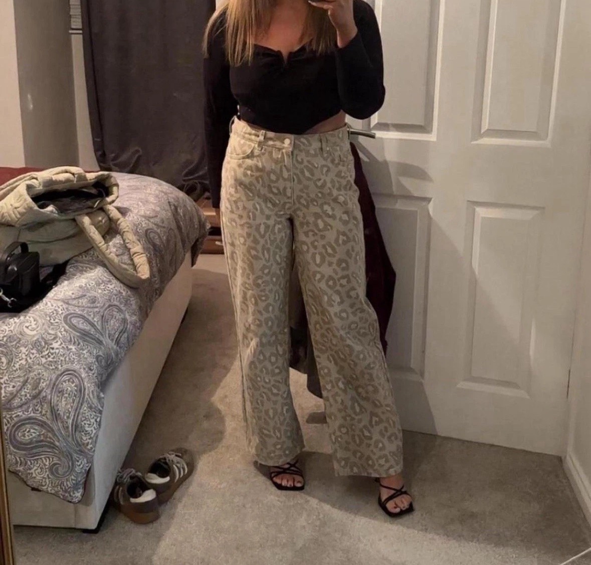 Next ladies leopard jeans