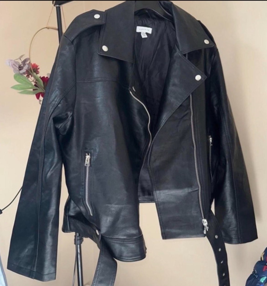 Topshop women’s leather jacket