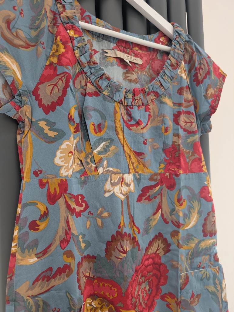 Joules Floral A-Line Dress with Pockets - Size 10 (EUR 38 / US 6)