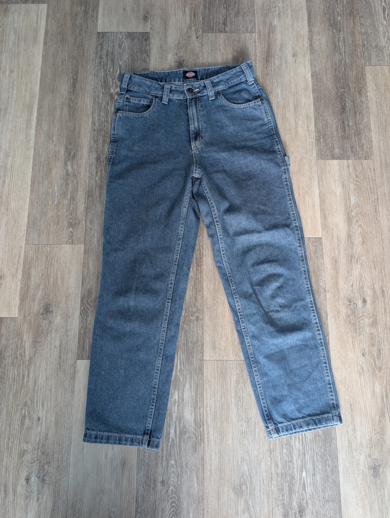 Dickies Ellendale Womens Carpenter Jeans W28 High Waisted Blue Denim Utility
