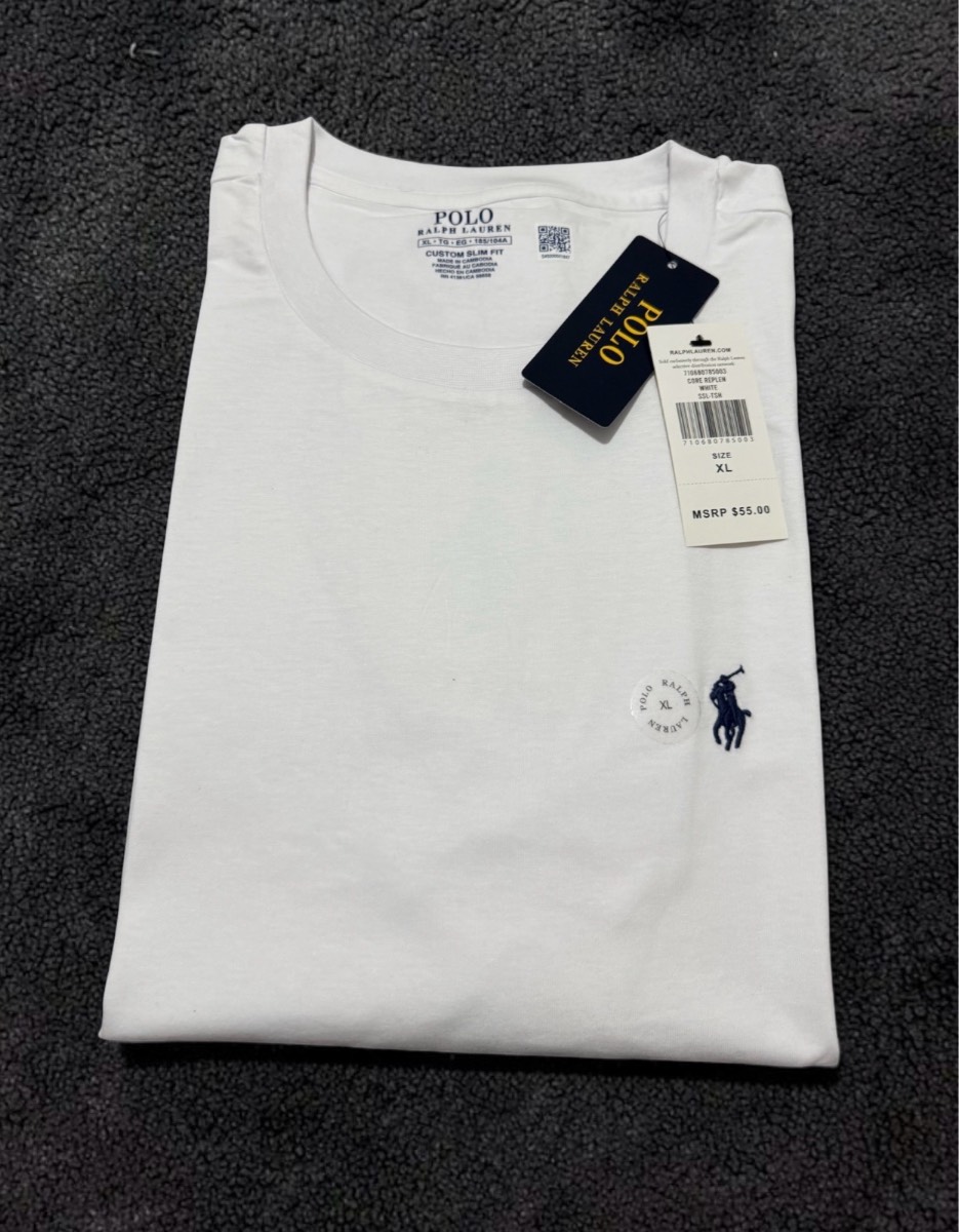 Xl Ralph Lauren white T-shirt for men
