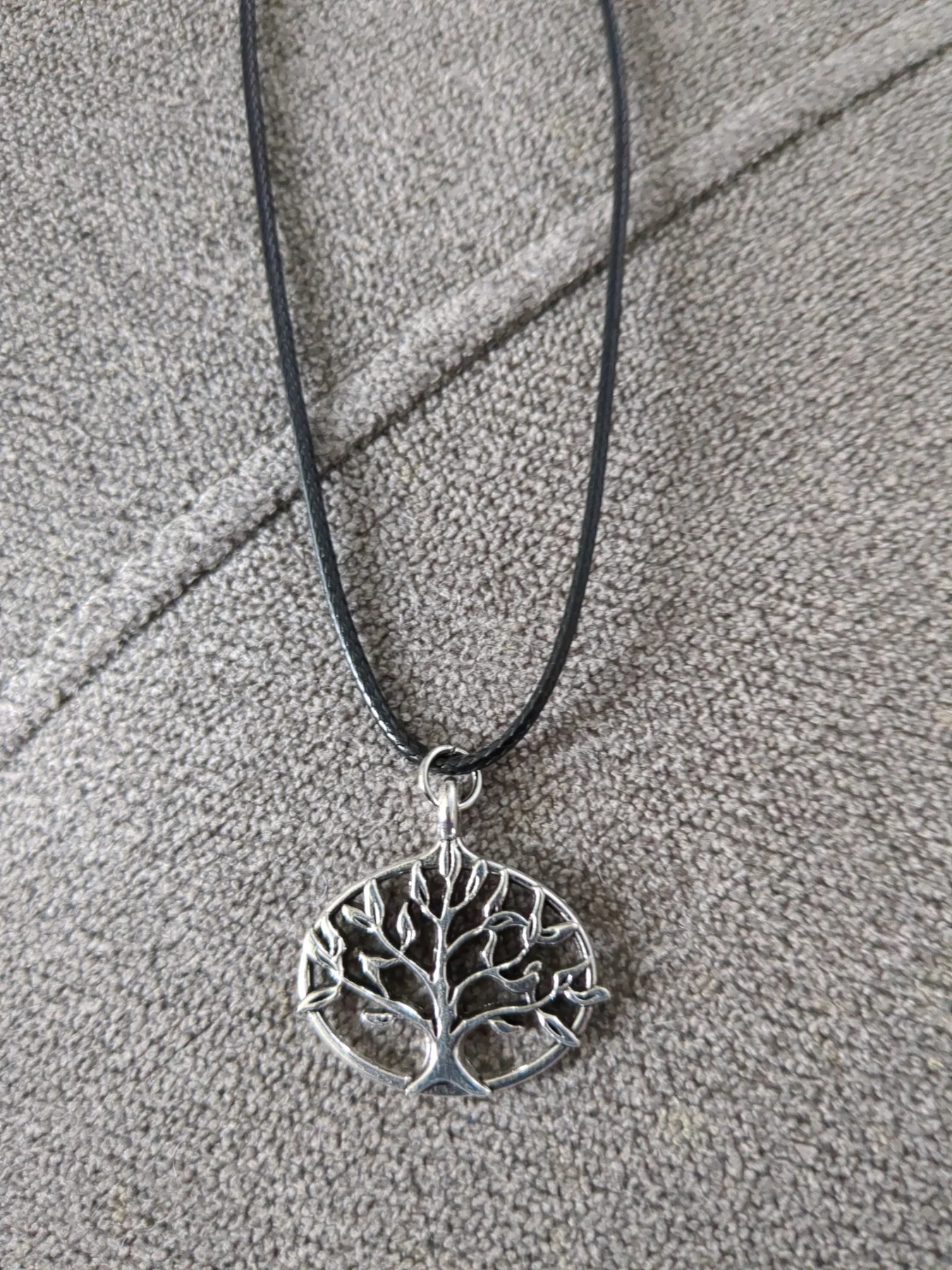 Tree of life pendant corded necklace. New