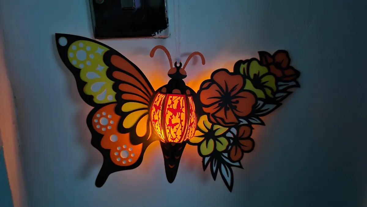 Make your own butterfly lantern kit! Decoration! Light! Craft! Activity!