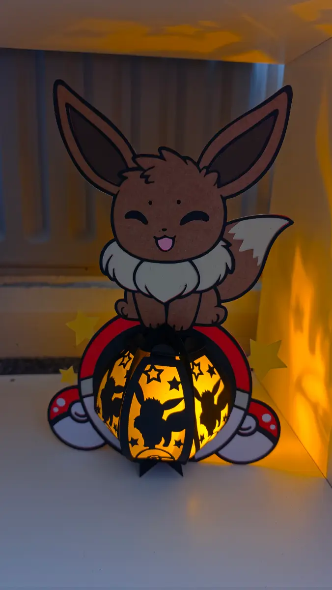 Make your own eevee lantern kit! Decoration! Light! Craft! Activity!
