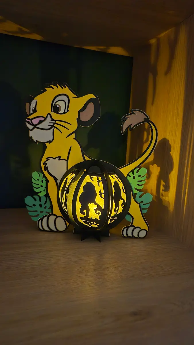 Make your own simba lantern kit! Decoration! Light! Craft! Activity!