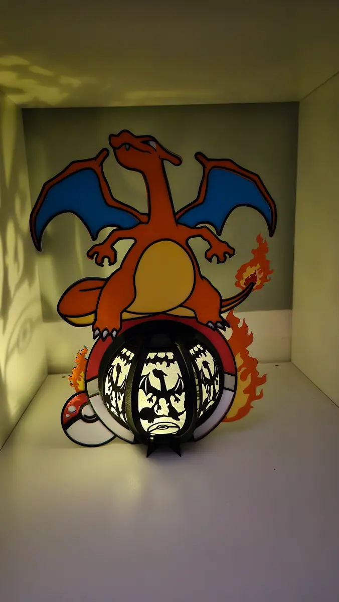 Make your own Charizard lantern kit! Decoration! Light! Craft! Activity! Pokemon!