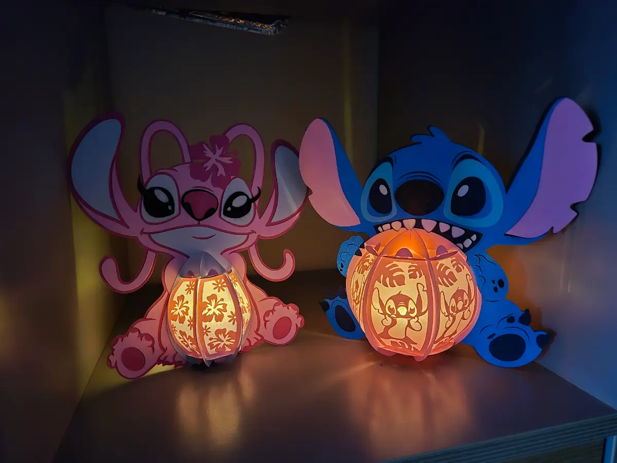 Make your own Stitch and Angel lantern kits! Decoration! Light! Craft! Activity!