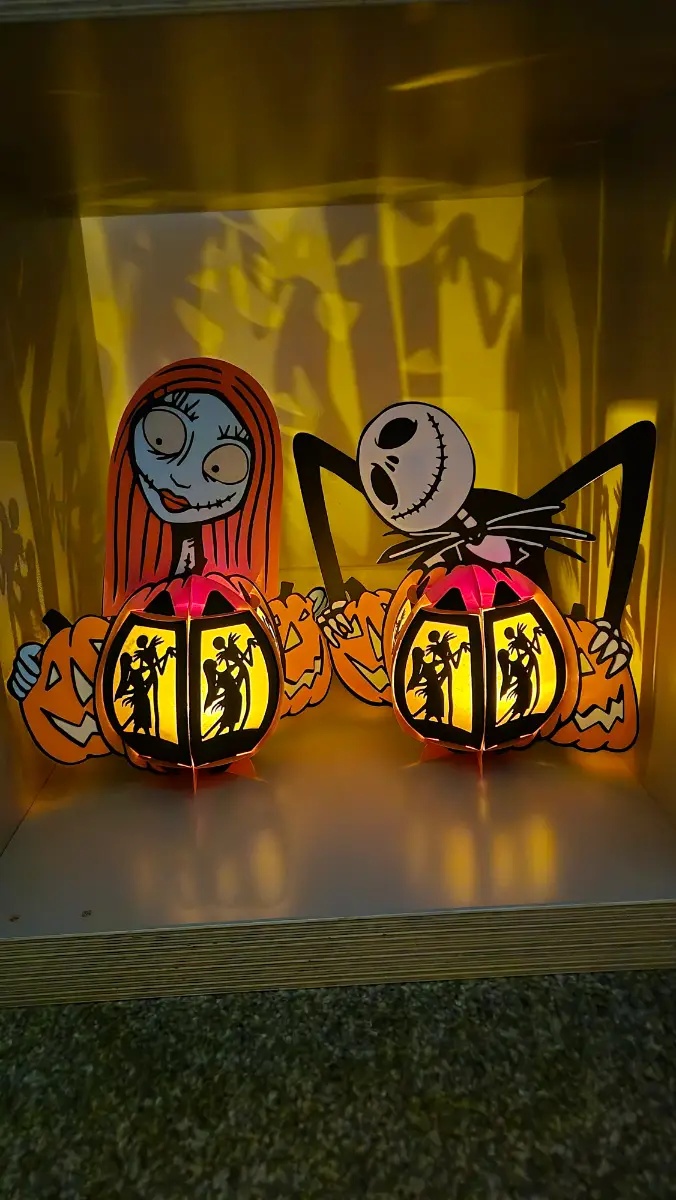 Make your own jack and sally lantern kits! Decoration! Light! Craft! Activity!