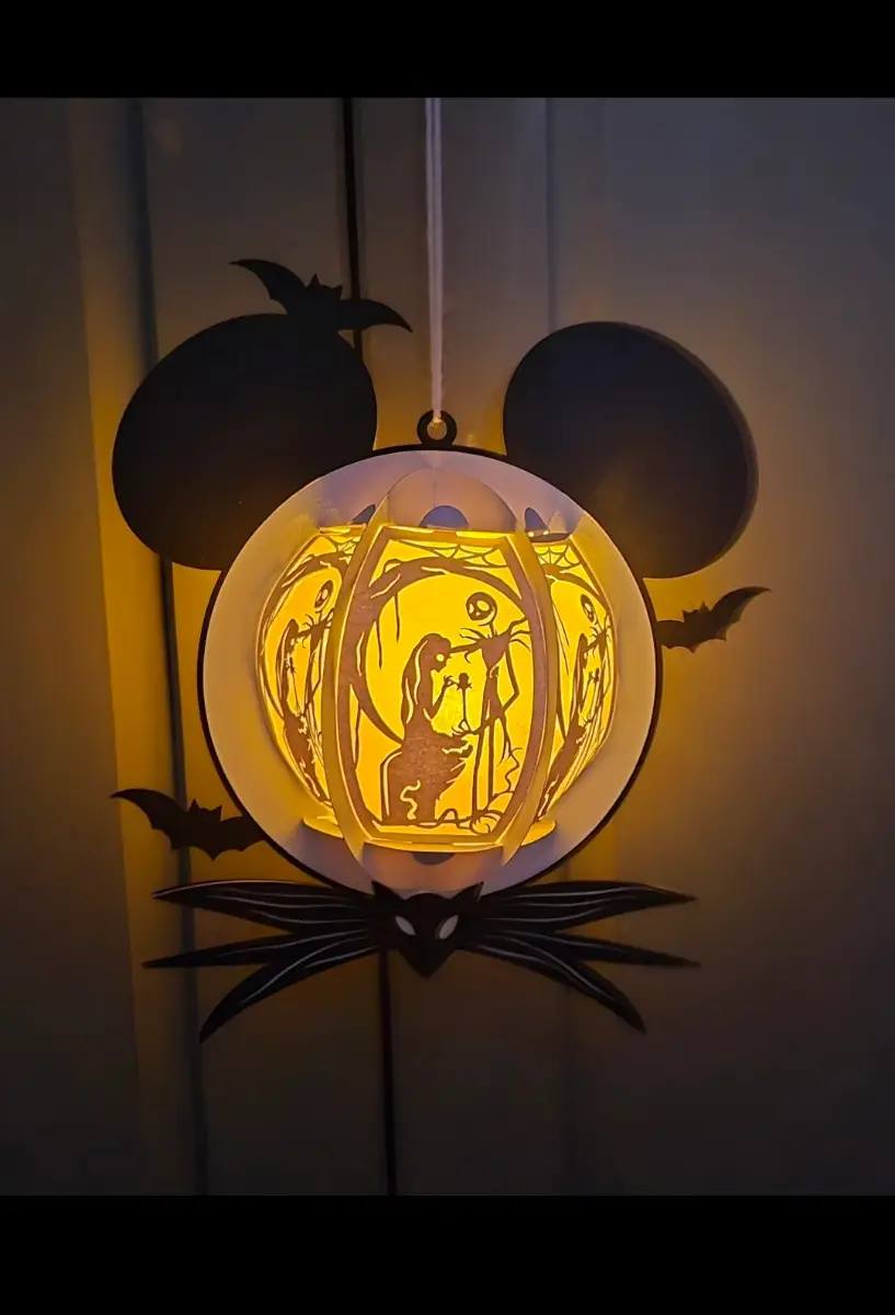 Nightmare before Christmas lantern kit! Decoration! Halloween! Crafting kit! Novelty lighting!