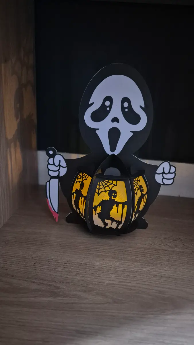 Make your own ghost face lantern kit! Decoration! Light! Craft! Activity! Halloween!