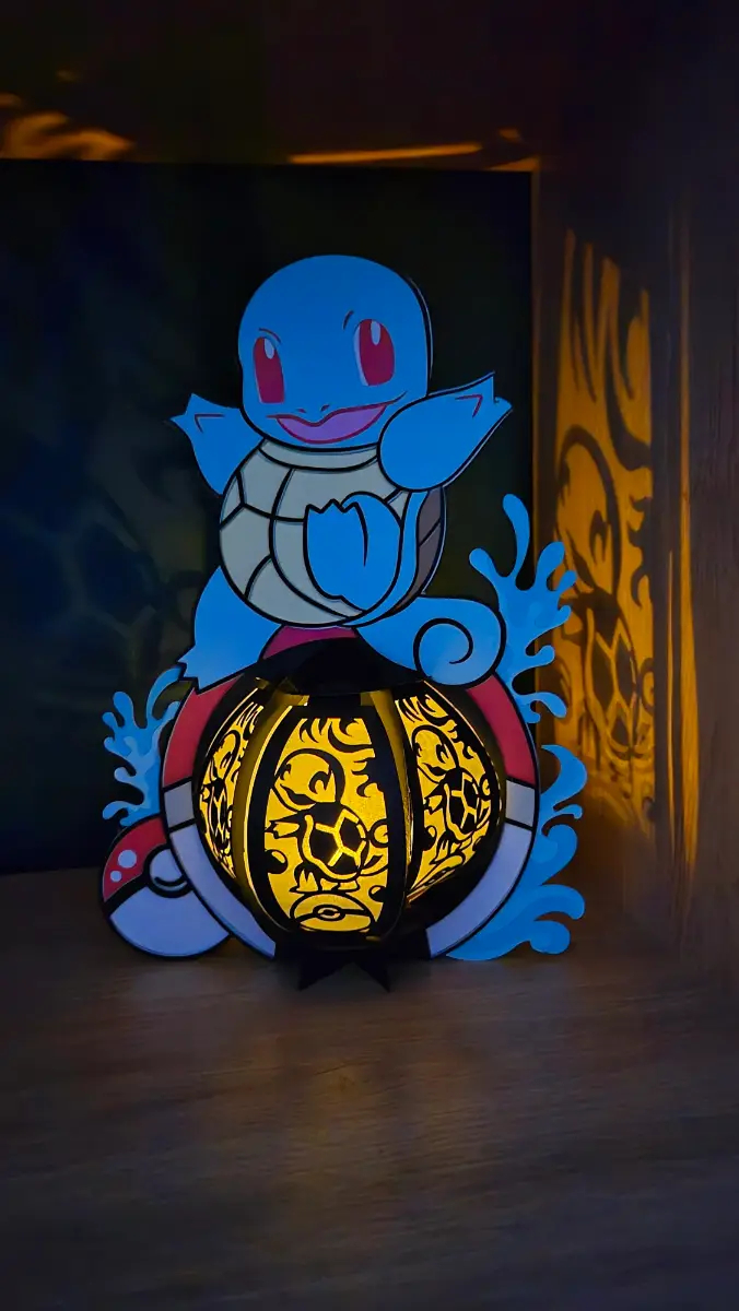Make your own Squirtle lantern kit! Decoration! Light! Craft! Activity! Pokemon!