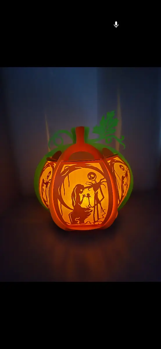 Nightmare before Christmas pumpkin lantern kit! Decoration! Halloween! Crafting kit!
