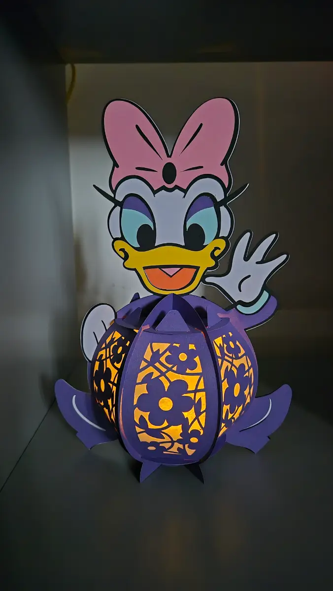 Make your own Daisy Duck lantern kit! Decoration! Light! Craft! Activity!