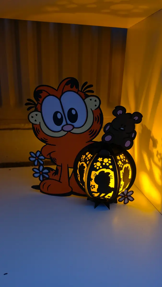 Make your own garfield lantern kit! Decoration! Light! Craft! Activity!