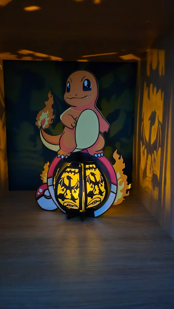 Make your own charmander lantern kit! Decoration! Light! Craft! Activity! Pokemon!