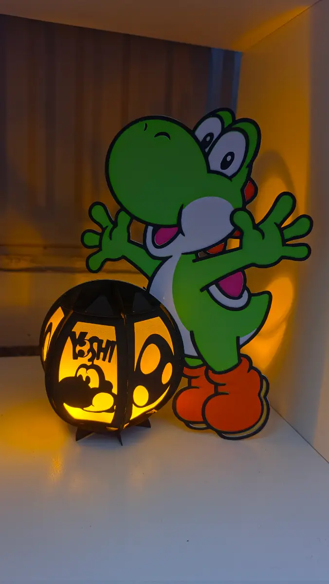 Make your own yoshi lantern kit! Decoration! Light! Craft! Activity!