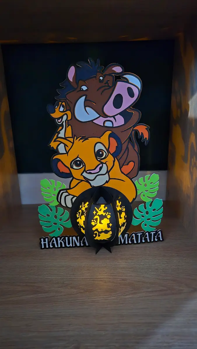 Make your own hakuna Matata lantern kit! Decoration! Light! Craft! Activity!