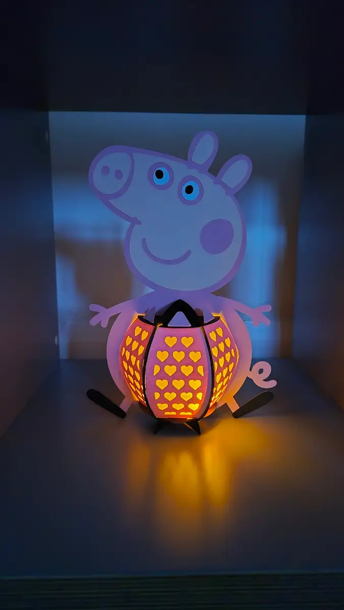 Make your own peppa pig lantern kit! Decoration! Light! Craft! Activity!