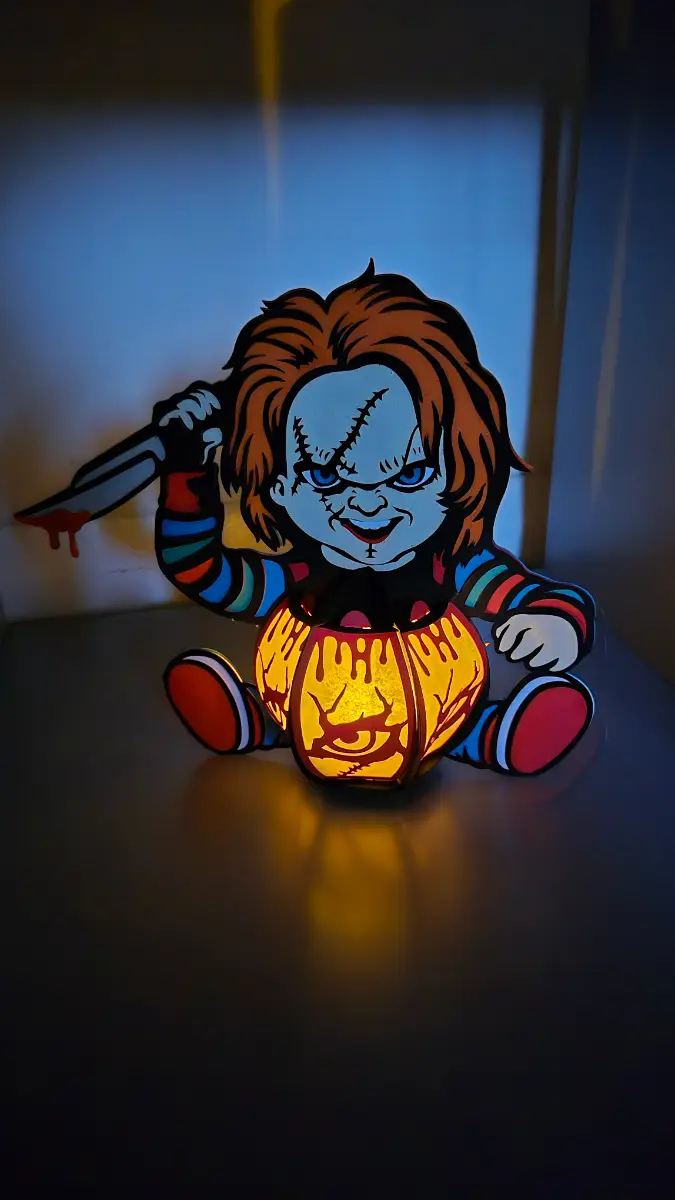 Make your own chucky lantern kit! Decoration! Light! Craft! Activity!