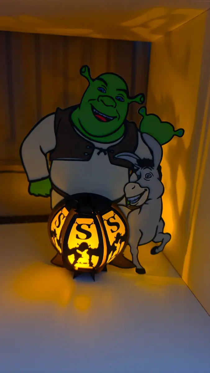 Make your own shrek and donkey lantern kit! Decoration! Light! Craft! Activity!