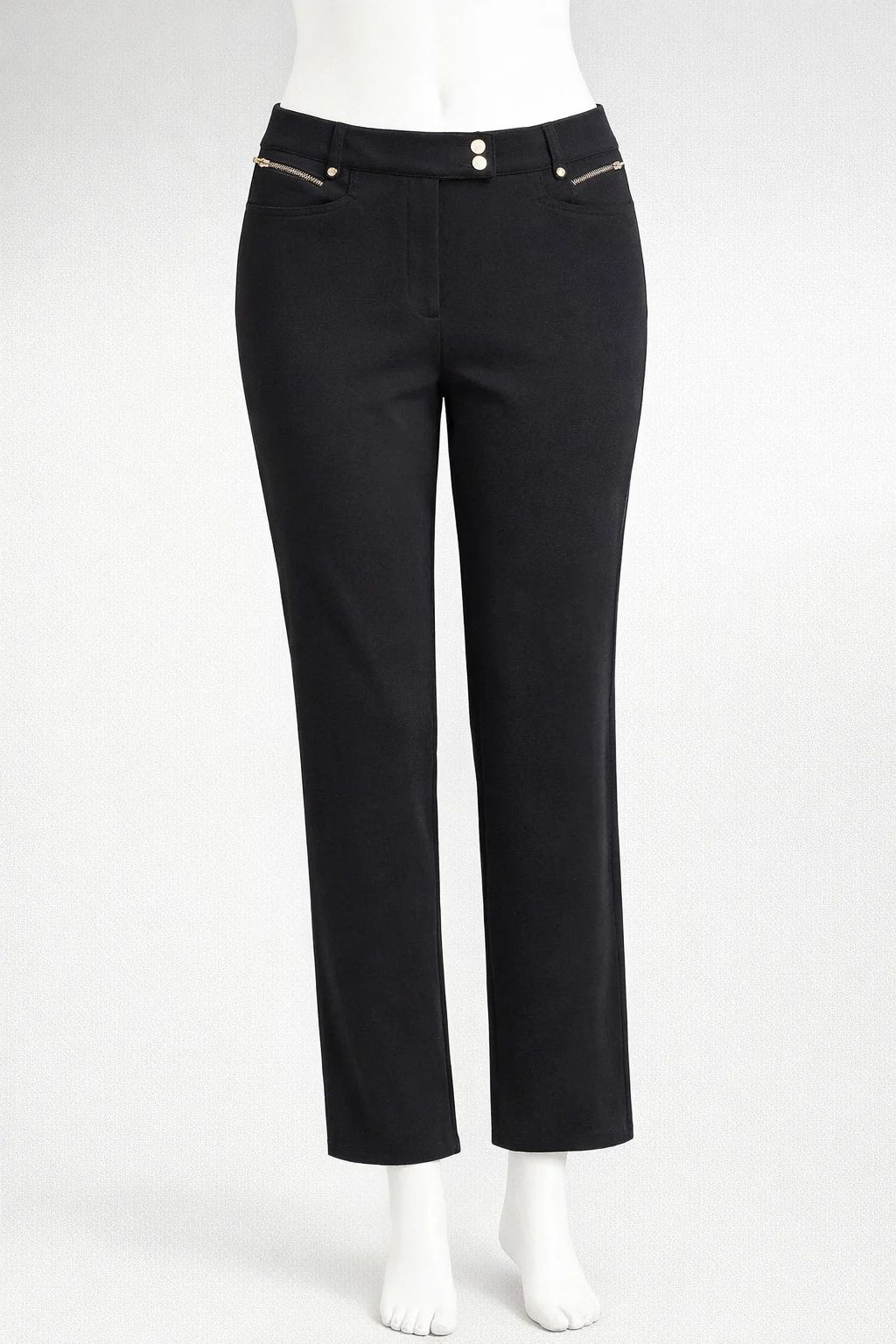 Per Una by Marks & Spencer Black Straight Leg Trousers – Size 12 Medium