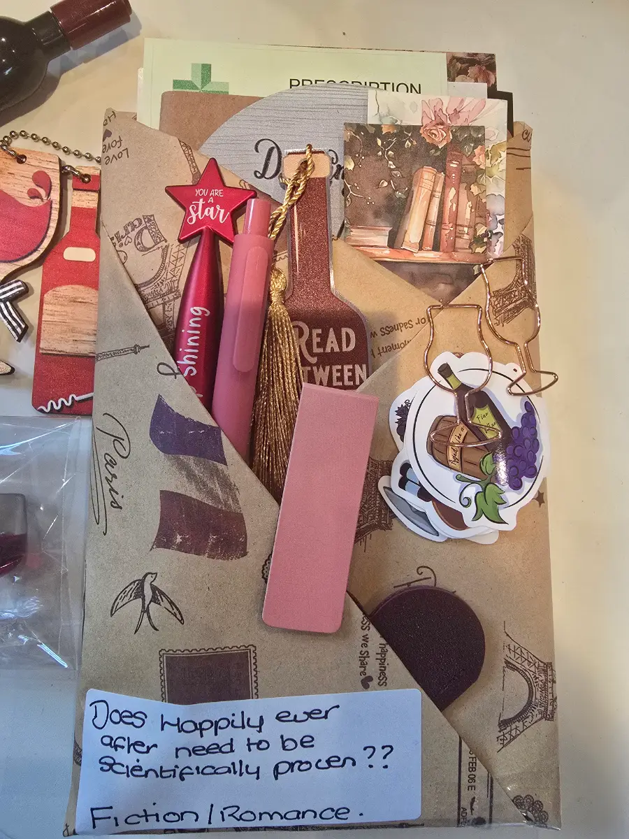 Wine Themed Blind Date With a Book