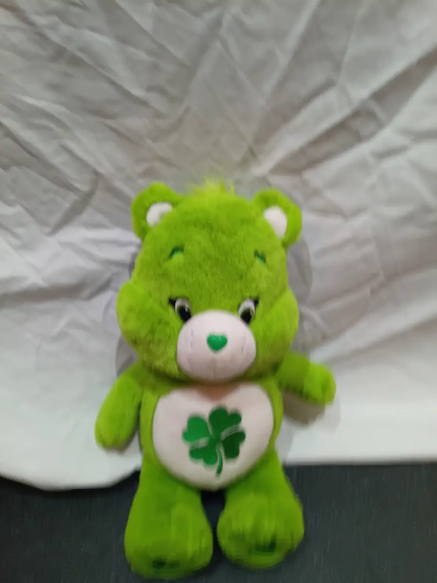 Care Bear Plush Green Shamrock Good Luck Bear