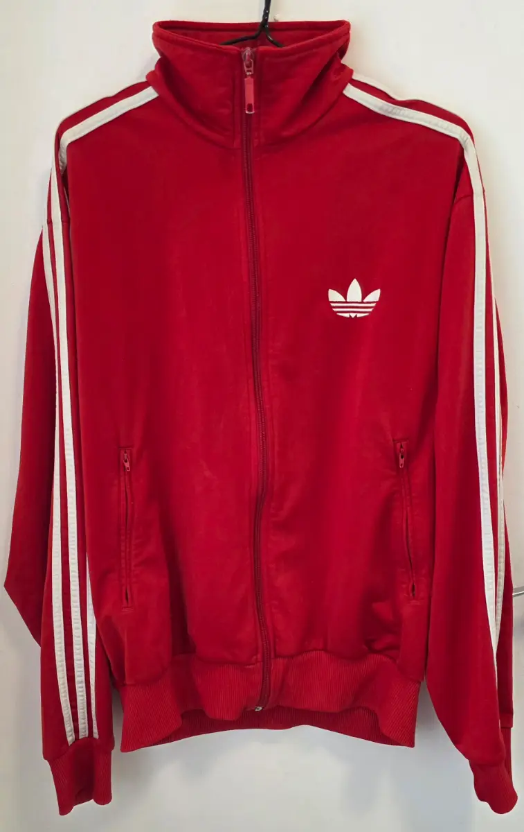 Adidas Firebird Track Jacket Red White | Size L | 2009 Vintage |