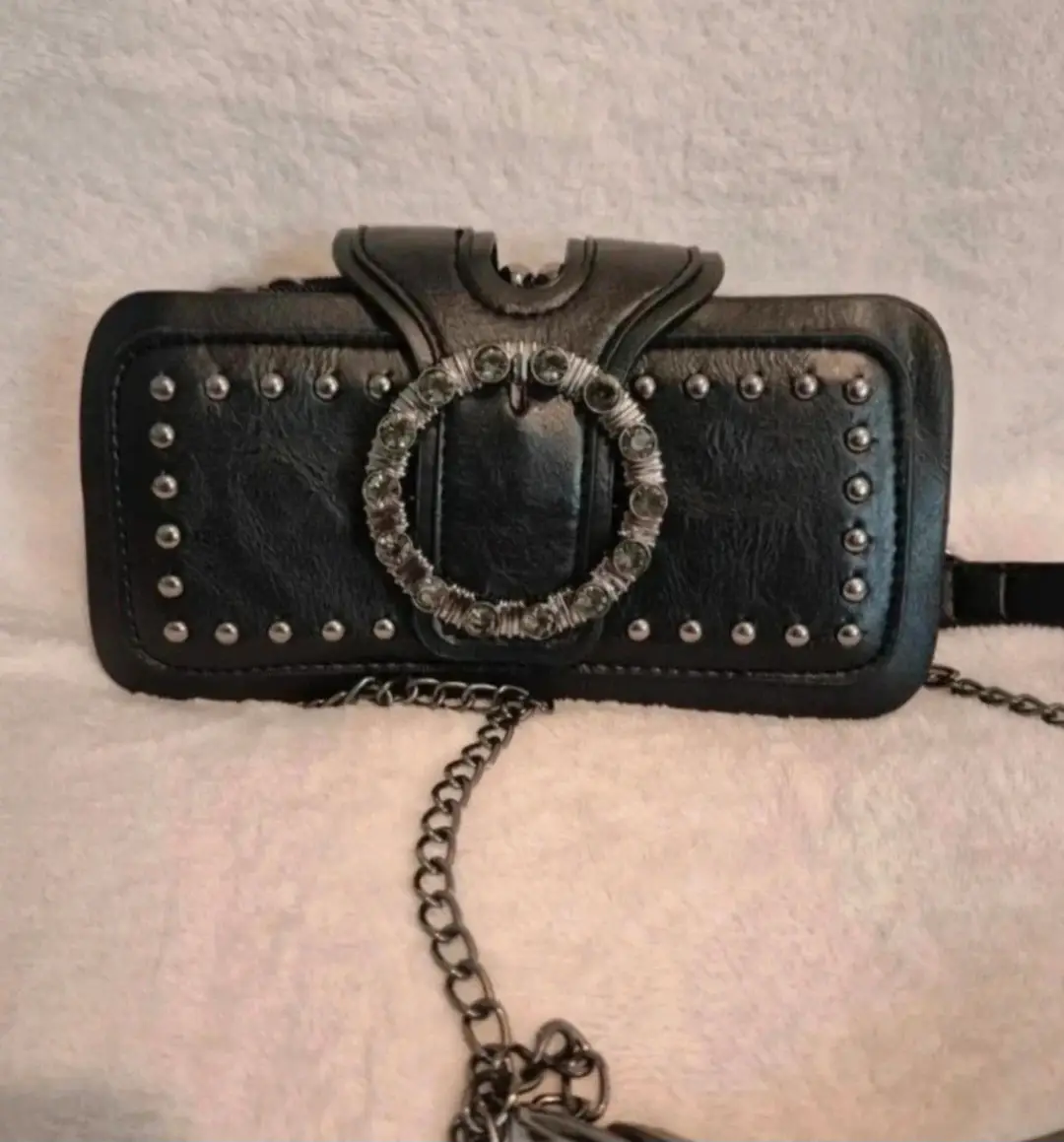Ladies large black purse handbag