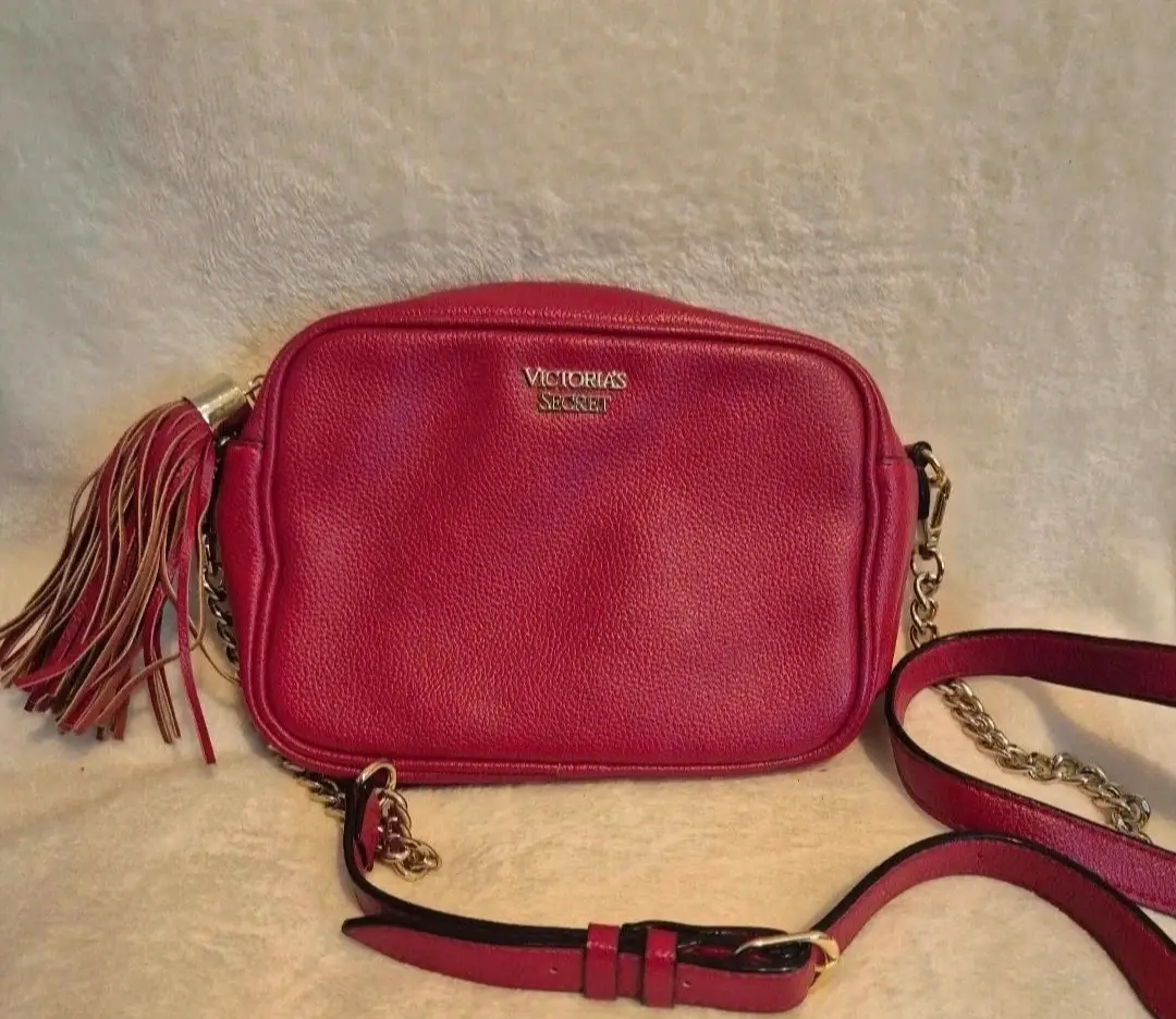 Ladies red Victorias secret handbag