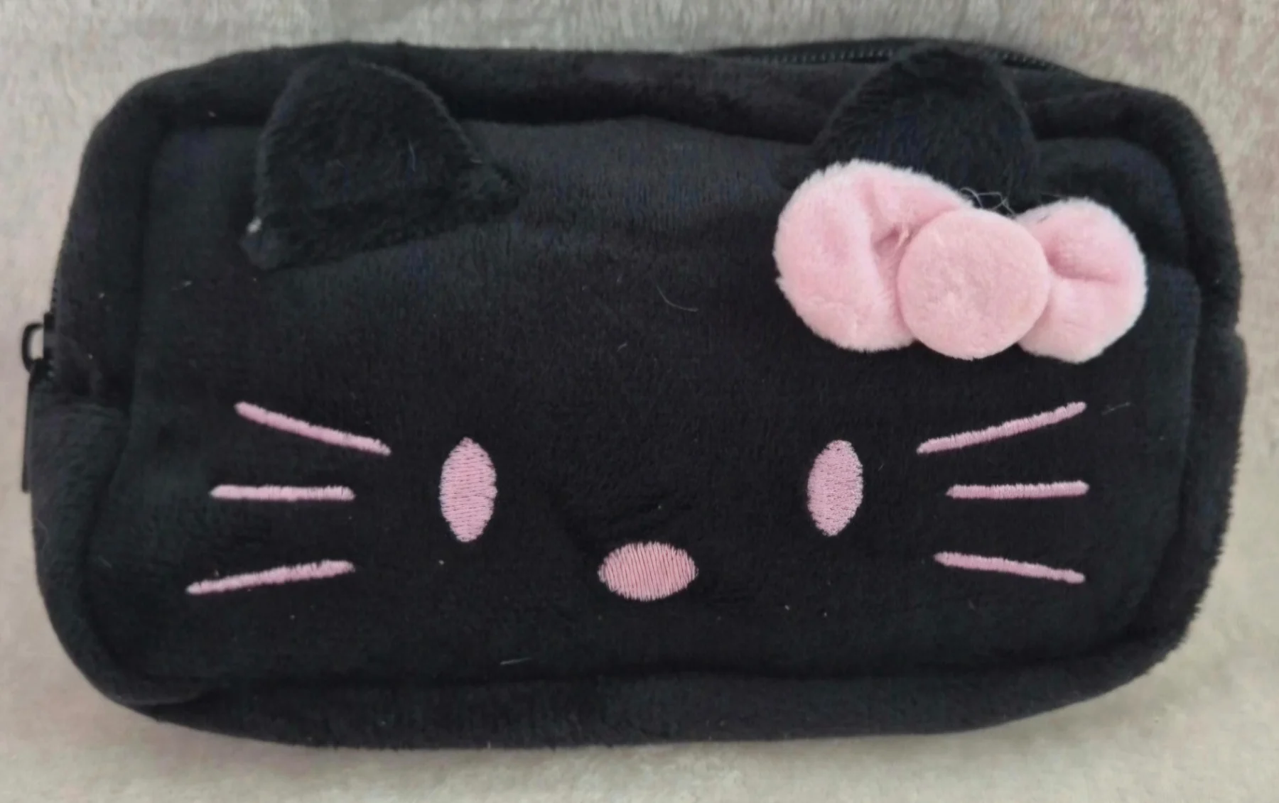 Hello kitty black makeup bag or pencil case