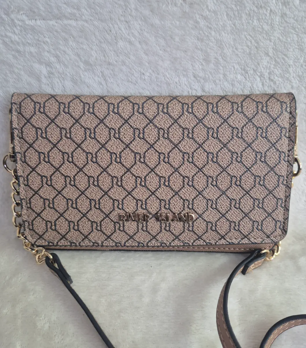 Ladies brown river island purse bag
