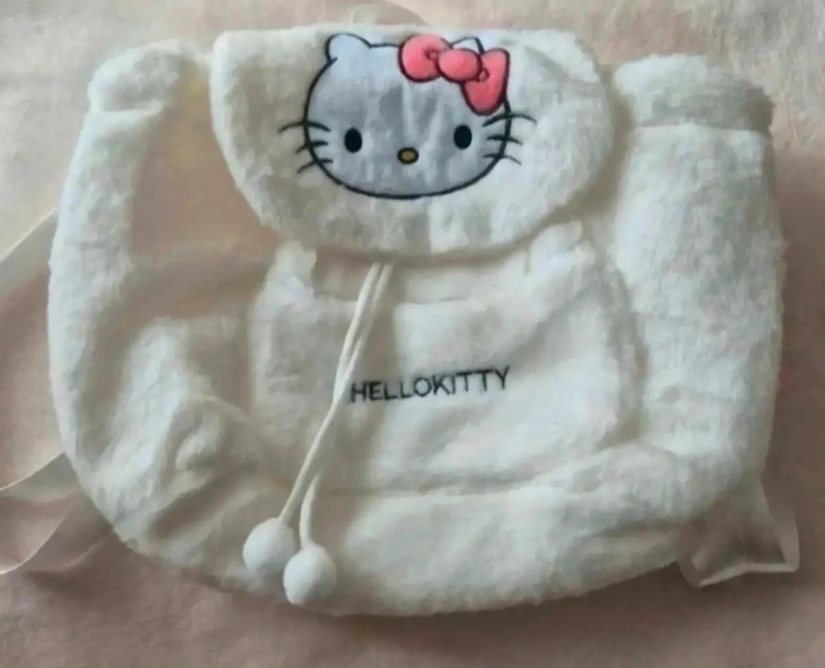Large white hello kitty backpack