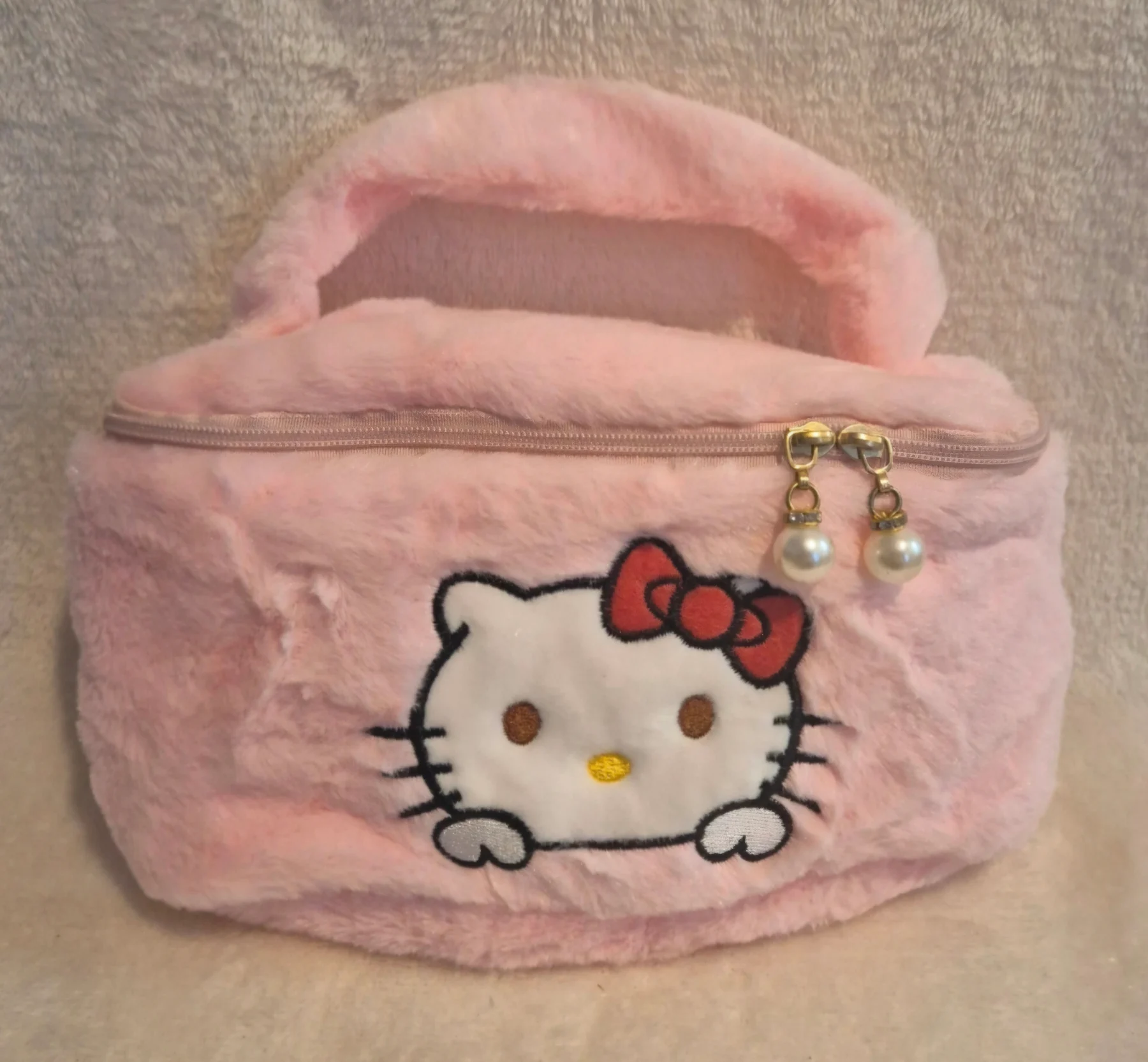 Pink hello kitty pencil case or makeup bag