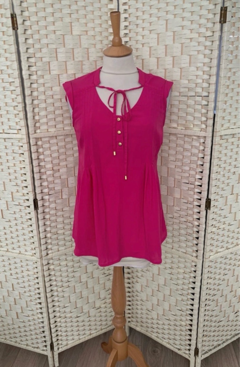 H&M Mama Pink Maternity Blouse Top Size Small 8-10
